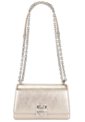Givenchy Small 4G Sliding Chain Bag in Dusty Gold - Metallic Gold. Size all.