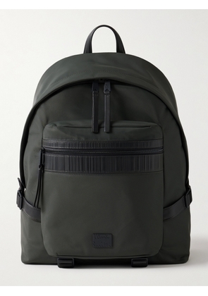 Paul Smith - Embossed Leather-Trimmed Shell Backpack - Men - Gray
