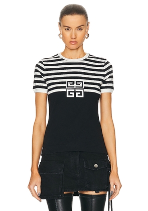 Givenchy Ringer T Shirt in Black & White - Black. Size L (also in M, S).