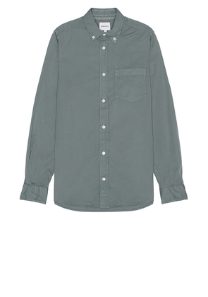 Norse Projects Anton Light Twill Shirt in Light Stone Blue - Blue. Size S (also in XL/1X).