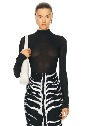 ALAÏA String Bodysuit in Noir - Black. Size 34 (also in ).