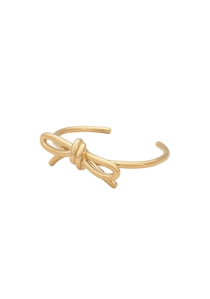 Valentino Garavani Bow Cuff Bracelet in Oro - Metallic Gold. Size L (also in ).