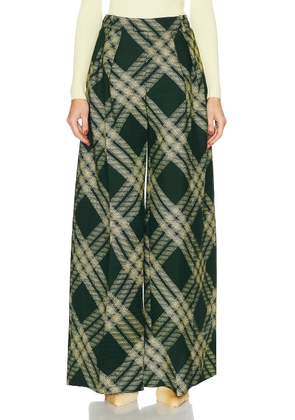 Burberry Tailored Pant in Primrose - Dark Green. Size 4 (also in ).