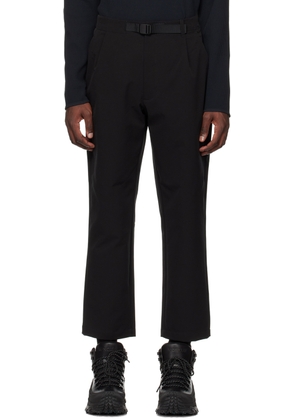 Goldwin Black One Tuck Tapered Trousers