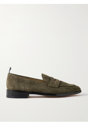 Thom Browne - Varsity Suede Penny Loafers - Men - Green - US 8