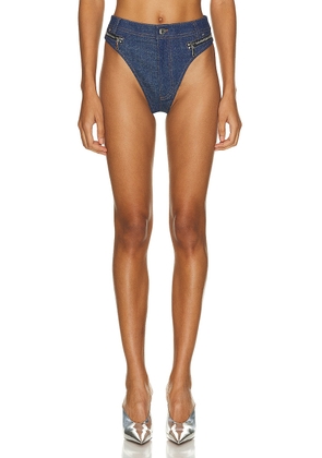 LaQuan Smith Hot Short in Dark Blue - Blue. Size S (also in M, XS).