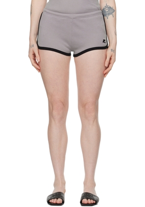 Courrèges Gray Contrast Shorts
