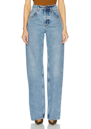 Saint Laurent Baggy Wide Leg in Blue Bay - Blue. Size 28 (also in 29).