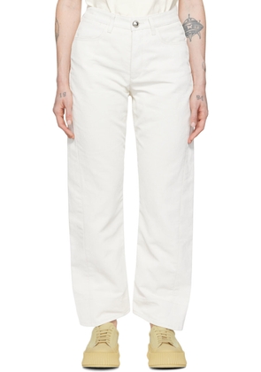 Jil Sander Off-White Workwear Jeans