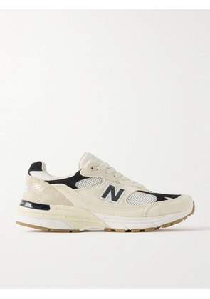 New Balance - 993 Suede, Mesh and Leather Sneakers - Men - White - UK 6