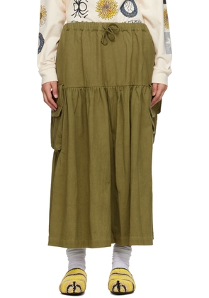 Story mfg. SSENSE Exclusive Khaki Forager Midi Skirt