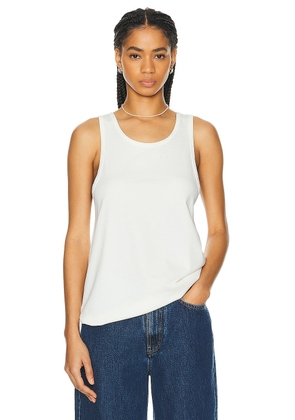 WAO The Relaxed Tank in Off White - White. Size S (also in XL, XS).