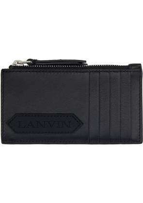 Lanvin Black Zip Card Holder