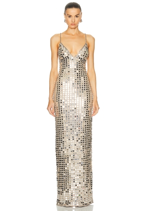 retrofete Perri Dress in Champagne Dust - Metallic Gold. Size M (also in S, XS).