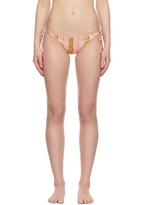 Versace Underwear Pink 'Chain' Bikini Bottoms