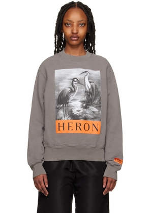 Heron Preston Gray 'Heron' Sweatshirt