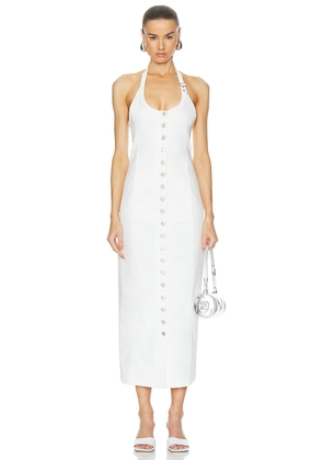 Courreges Multiflex Long Dress in Heritage White - White. Size 36 (also in 40).