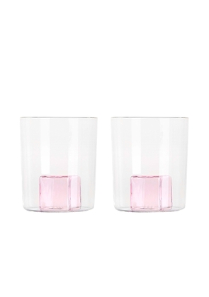 Maison Balzac 2 Pink Ice Gobelets in Clear & Pink - Pink. Size all.