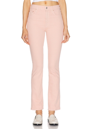 MOTHER The Insider Hover in Peach Parfait - Blush. Size 23 (also in 24, 25, 26, 27, 28, 29, 30).