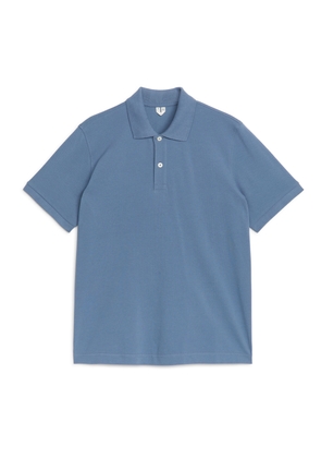 Piqué Polo Shirt - Blue