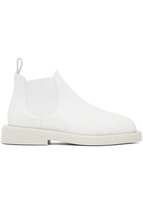 Marsèll White Gomme Gommello Chelsea Boots