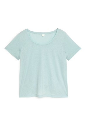 Lyocell Blend T-Shirt - Turquoise