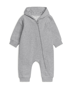 Hooded Jersey Overall - Grey