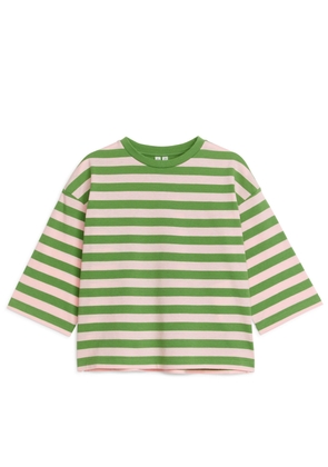 Oversized Long-Sleeved T-Shirt - Green
