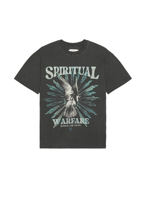 Honor The Gift A-spring Spiritual Conflict Tee in Black - Black. Size M (also in S, XL/1X).
