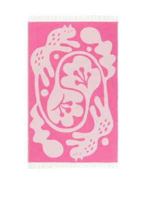 Takashi Tsushima Wool Blanket - Pink