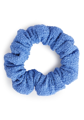 Textured Scrunchie - Blue