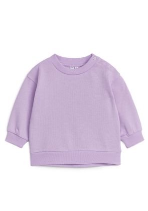 Cotton Sweatshirt - Purple