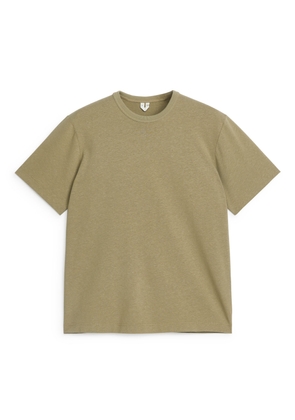 Cotton Linen T-Shirt - Green