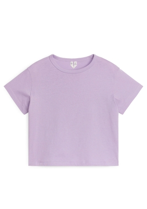 Crew-Neck T-Shirt - Purple