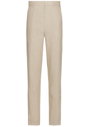 Club Monaco Tech Linen Suit Trouser in Light Khaki Mix - Tan. Size 30 (also in ).