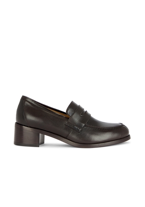 The Row Vera Loafer in CHOCOLATE - Chocolate. Size 36 (also in 36.5, 37, 37.5, 38.5, 39, 39.5, 40, 41).