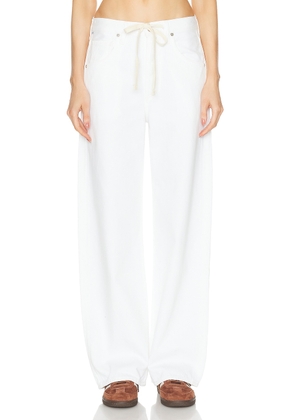 Citizens of Humanity Brynn Drawstring Wide Leg in Tulip - White. Size 28 (also in ).