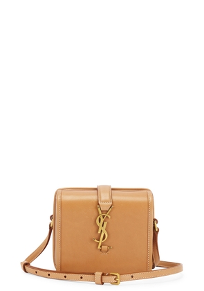saint laurent Saint Laurent Mini Box Bag in Vintage Brown Gold - Brown. Size all.