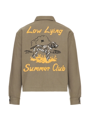 BODE Low Lying Summer Club Jacket in Grey - Grey. Size M (also in XL/1X).