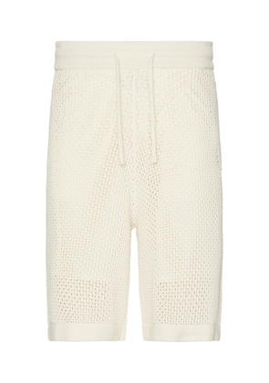 Givenchy Knitted Shorts in Ivory - Ivory. Size L (also in M, S, XL/1X).