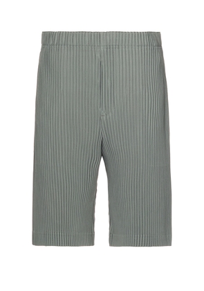 Homme Plisse Issey Miyake Pleated Shorts in Warm Grey - Grey. Size 2 (also in 3).