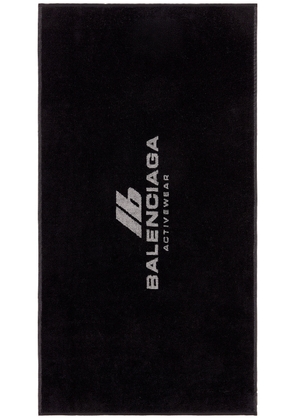 Balenciaga Gym Towel in Black & Grey - Black. Size all.