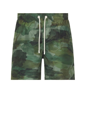 Palm Angels Seasonal Camo Swimshort in Military - Green. Size L (also in M, S, XL/1X).