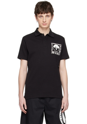 Versace Jeans Couture Black Bonded Polo