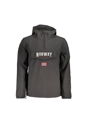Norway 1963 Sleek Soft Shell Hooded Jacket for Men - L