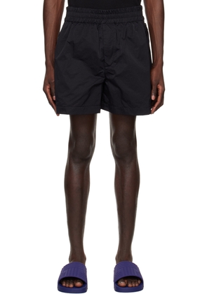Bottega Veneta Black Elasticized Waistband Shorts