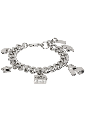 Marc Jacobs Silver 'The Mini Icon' Charm Bracelet