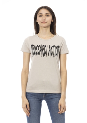 Trussardi Action Beige Cotton Tops & T-Shirt - S