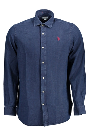 U.S. Polo Assn. Blue Cotton Shirt - XL