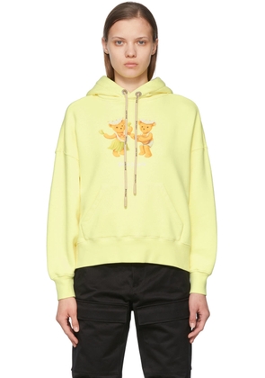 Palm Angels Yellow Cotton Hoodie